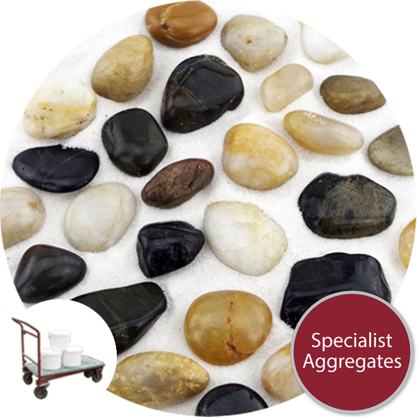 Chinese Pebbles - Polished Mixed Colour - Small - Click&Collect